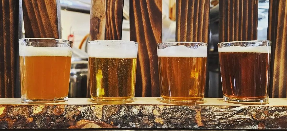 A flight of Copper River Brewing beers