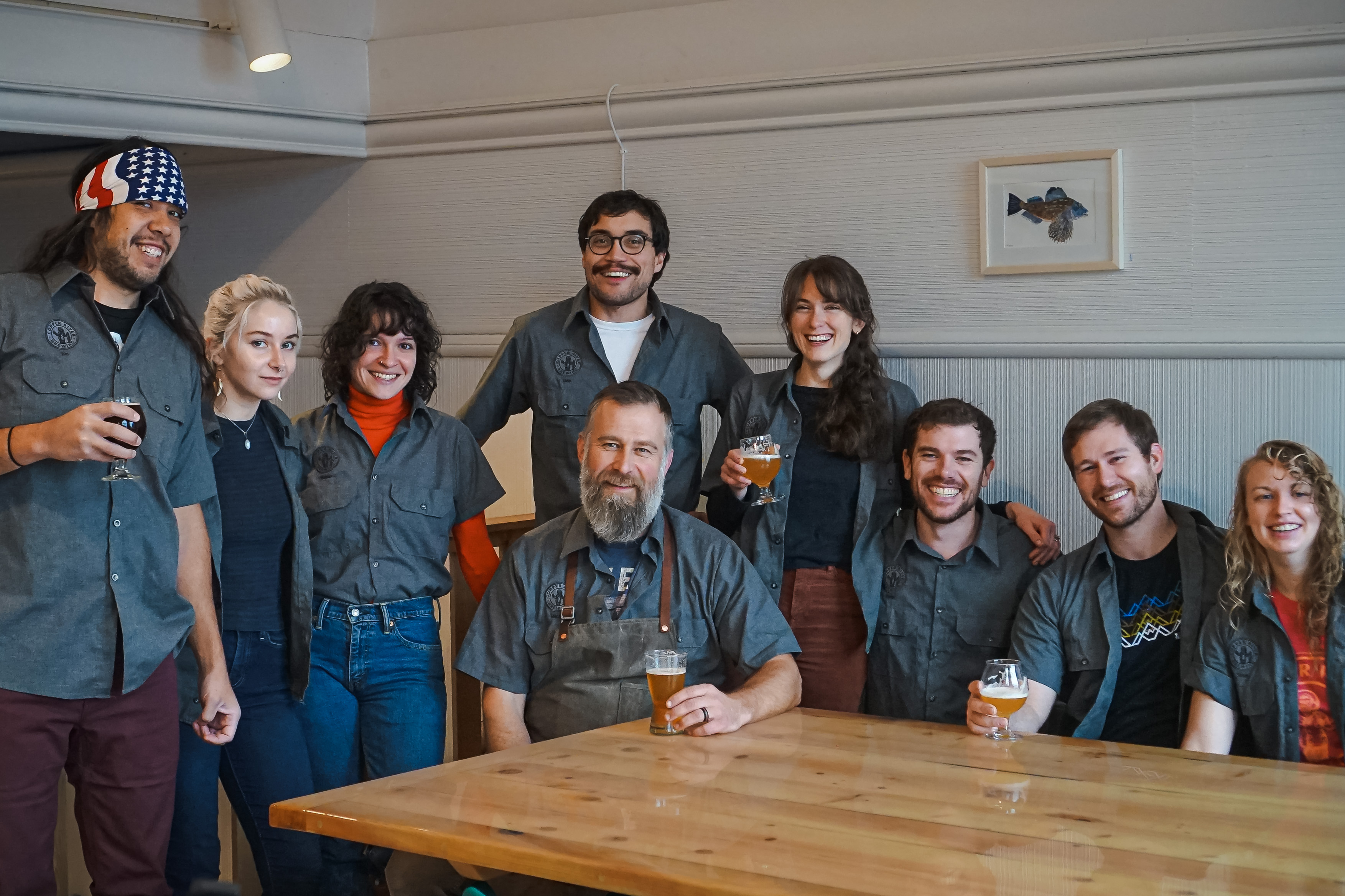 The Copper River Brewing team